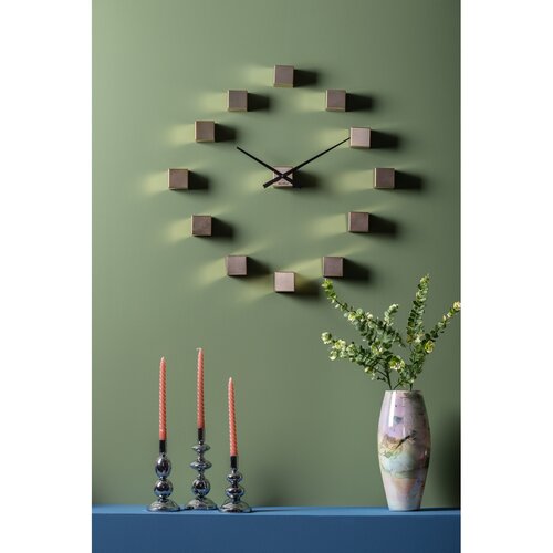 Karlsson KA5974GD designerski zegar ściennysamoprzylepny złoty, średnica  80 cm