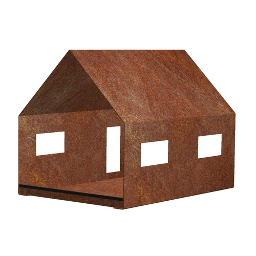 Casa krmilnica za ptice 30 x 21 x 23 cm, CortenCORGARDEN 1040