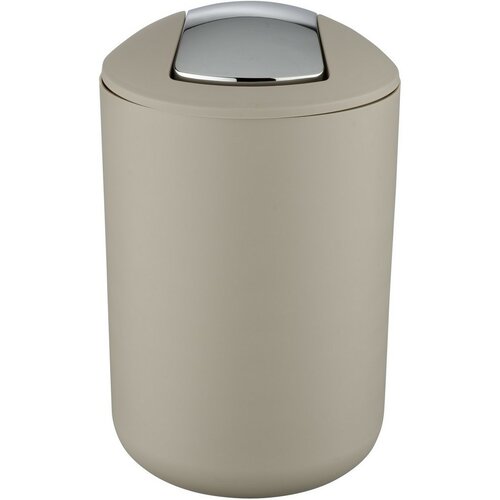 Wenko Brasil 6,5 l, taupe színű, billenő fedelesszemetes