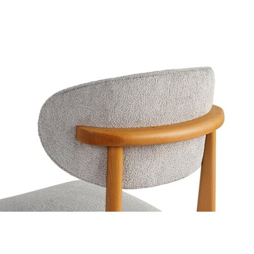 Set de scaune de sufragerie Lionte Grey and DarkOak, 2 buc.