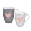 Orion 2-delni set porcelanastih skodelic PINKHEART, 350 ml