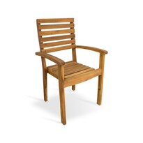 Fotel sztaplowany Luc 58 x 52 x 97 cm,  akacja