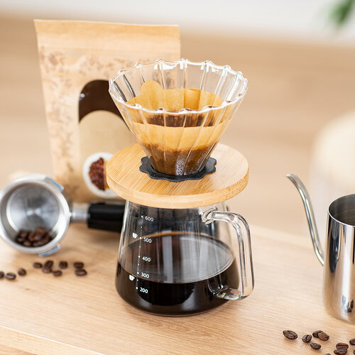 4Home Súprava na prekvapkávanú kávu Dripper, 600 m