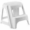 Kunststoff-Fußhocker, Weiß, 55 x 48 x 40 cm