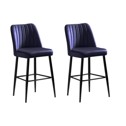 Set de scaune de bar Vento Sax Blue and Black, 2buc.