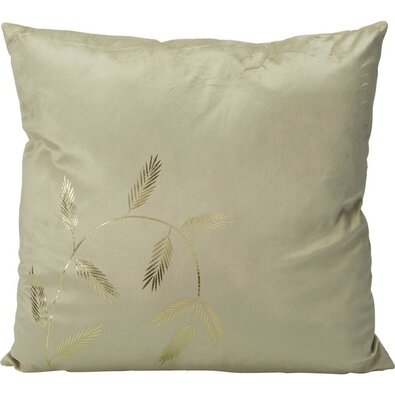 Kissen Leaves beige, 45 x 45 cm