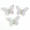 Set de fluturi decorativi cu clipsuri, 3 buc., violet