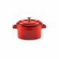 LAVA Metall Gusseisen Topf Durchmesser 10 cm, Rot, 0,35 l