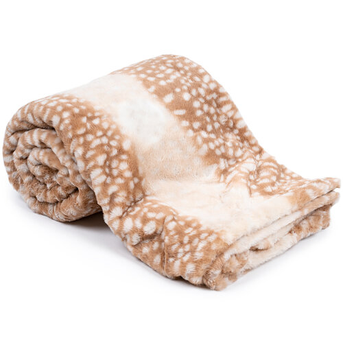 Odeja Lucie rjava, 130 x 180 cm