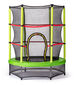 Trampolina CROSS z siatką, zielono-czarna, 140 x140 x 160 cm