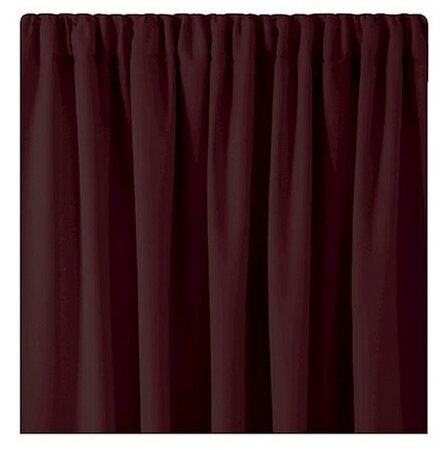 Restilo Záves Blackout Oxford Pleat burgundy, 140 x 245 cm