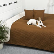 Cuvertură de pat 4Home Doubleface maro/crem, 220 x 240 cm, 2x 40 x 40 cm