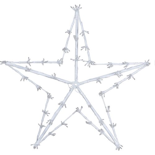 Decorațiune LED de Crăciun White star, 80 cm