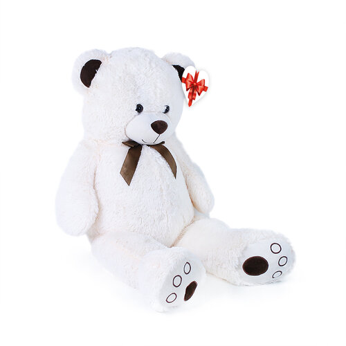 Rappa Großer Plüschbär Tonda Creme  100 cm, mit Hängekarte