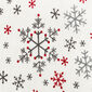 4Home Świąteczne prześcieradło mikroflanela Snowflakes, 180 x 200 cm