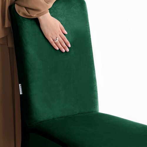 Restilo Napinac za stol Sento temno zelena, 48 x48 x 58 + 10 cm, komplet 4 kos