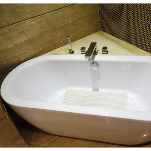 Spirella Suport antiderapant pentru cadă QUADROPremium, alb, 36 x 76 cm