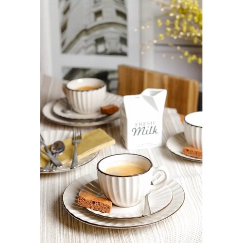 Mäser 18-teiliges Kaffeegeschirr OSITA WHITE