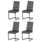Set de scaune de sufragerie Vintage DCL-D1275GREY4, 4 buc