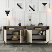 Skříňka Milan 2 Walnut and Travertine