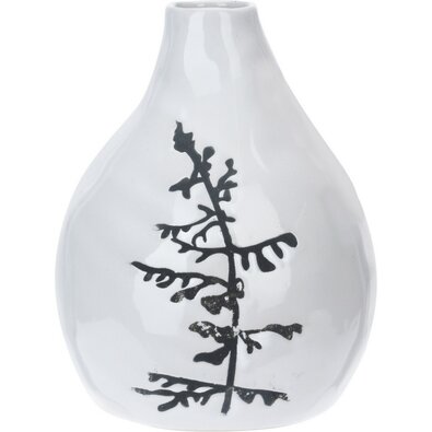 Porcelanska vaza Art z dekorom drevesa, 11 x 14 cm
