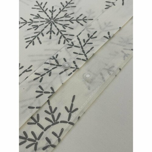 Karácsonyi pamut ágynemény Hópelyhek , 140 x 200 cm, 70 x 90 cm