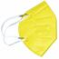 FFP2 légzőmaszk, sárga, 5 db