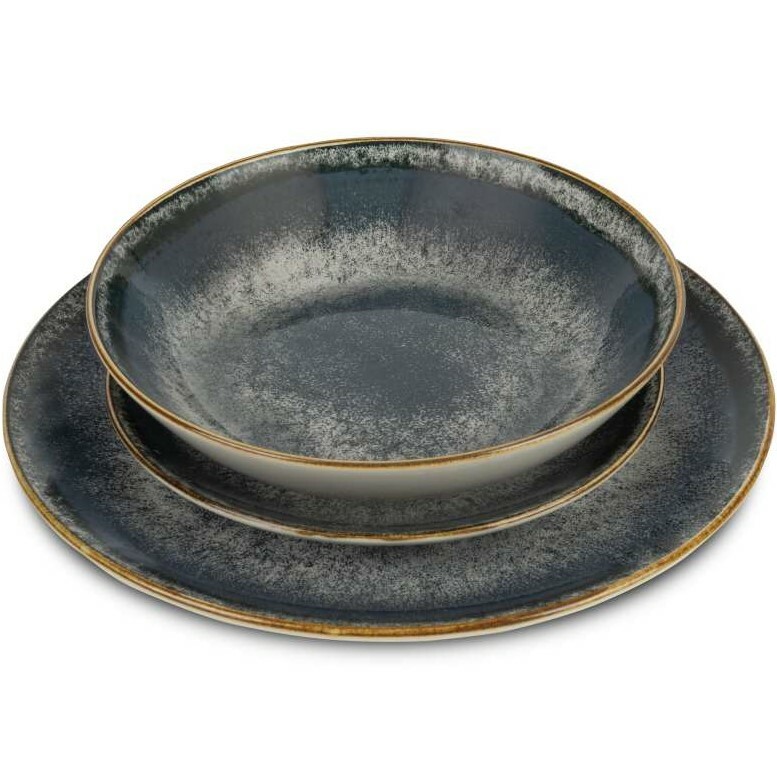 BerlingerHaus 18dielna súprava tanierov Aspen, siv