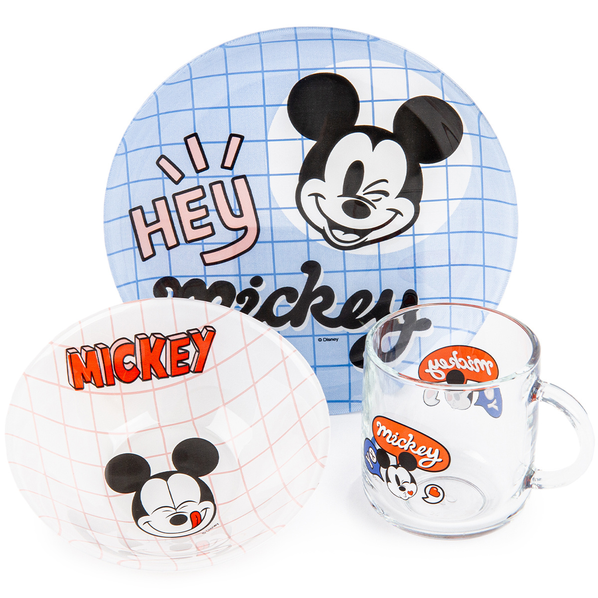 Mäser 3-dielna detská jedálenská súprava Mickey Mouse