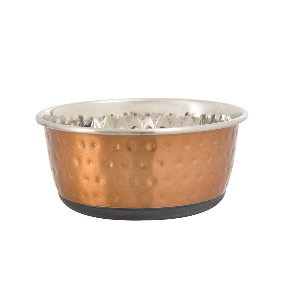 Karlie-Flamingo Nerezová miska Dots medená, 950 ml