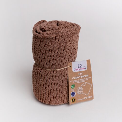 Detská deka Babymatex Lili mocha, 75 x 100 cm