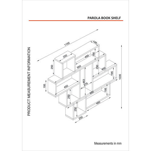 Wandregal Parola White
