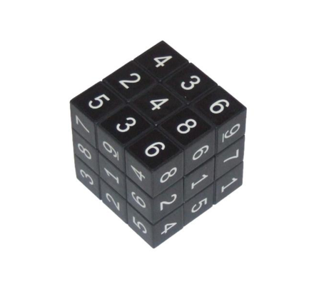 Rubikova kocka sa sudoku, čierna