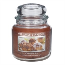 Village Candle Vonná sviečka Škoricový koláč - Cinnamon Bun, 397 g