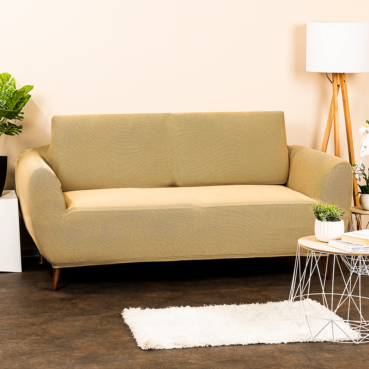 4Home Comfort Multielasztikus ülögarnitúrahuzat  bézs színű, 140 - 180 cm, bézs, 140 - 180 cm termék 2. képe