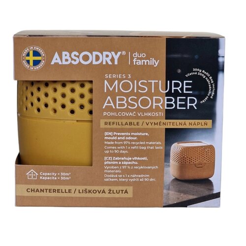 Absorbant umiditate Everbrand Absodry Duo Family Bag 3-series, până la 30 m3, Chantarelle