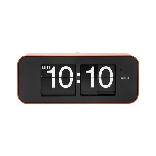 Karlsson 5999OR designové nástěnné/stolnípřeklápěcí hodiny oranžová, pr. 40 cm