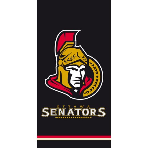 BedTex Osuška NHL Ottawa Senators Black, 70 x 140 cm