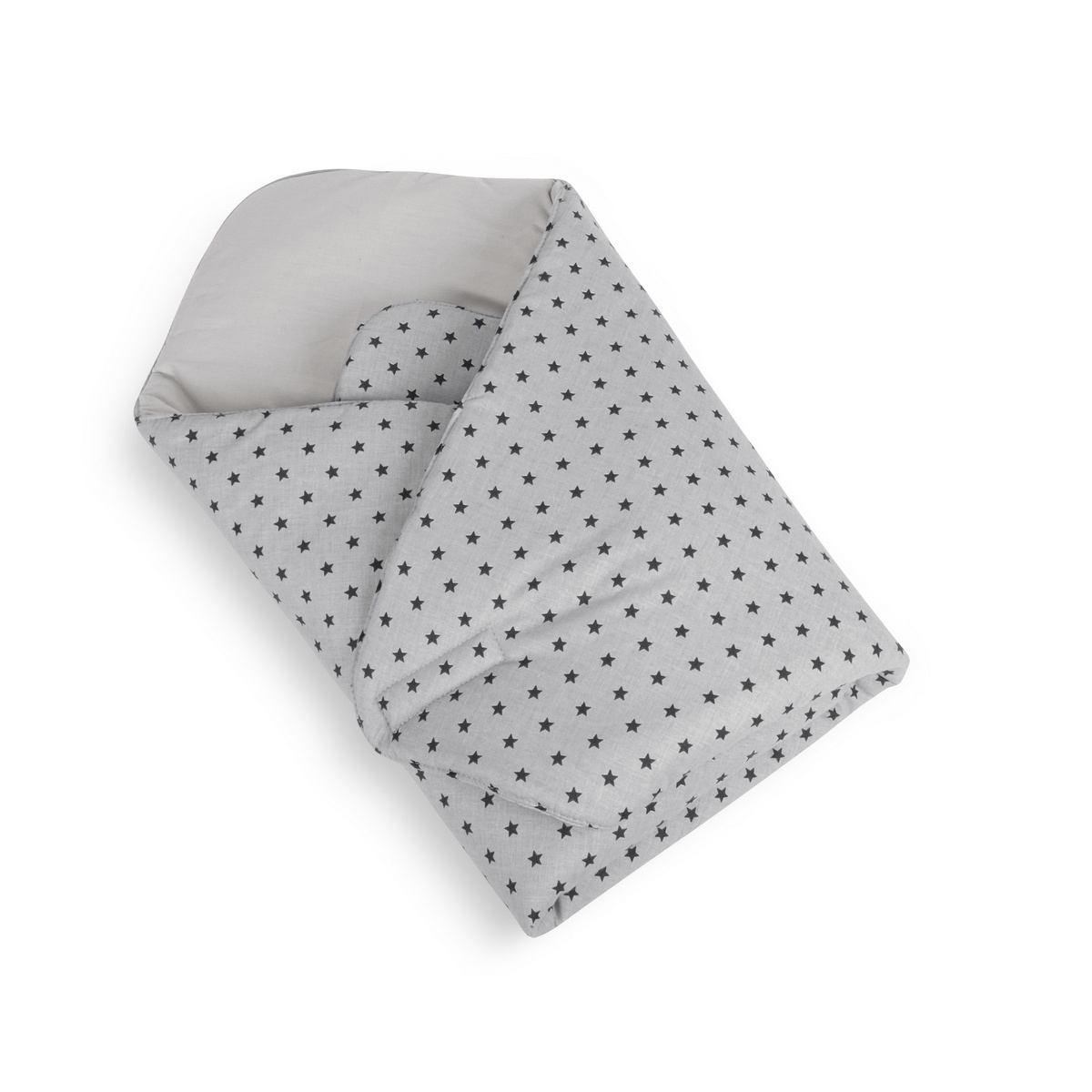 Bellatex Rożek dziecięcy Gwiazdki szary, 75 x 75 cm