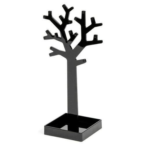 Suport de bijuterii Compactor, sub formă de copac, negru