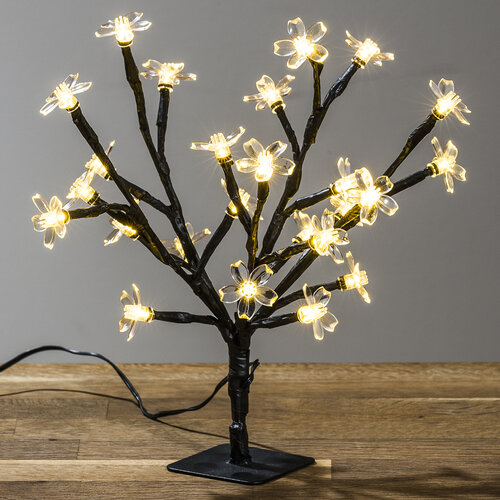 Świecące drzewko z kwiatkami, 25 LED
