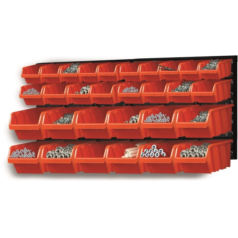 Tabuľa s úložnými boxmi 30 ks,