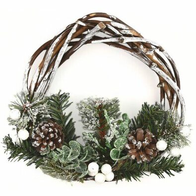 Božični venec Granbury, premer 25 cm
