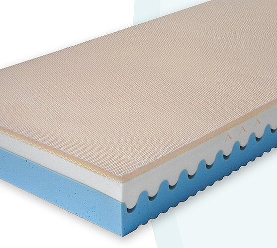 Sedmizónová matrace ze studené pěny, 80 x 200 cm
