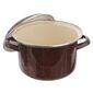 Orion Emaille-Kasserolle mit Deckel Brown LEM, 2,5 l