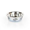 Bol pentru câine Tommi Crystal alb, 0,45 l , 14 x5 cm