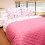 Přehoz na postel růžová, 230 x 260 cm