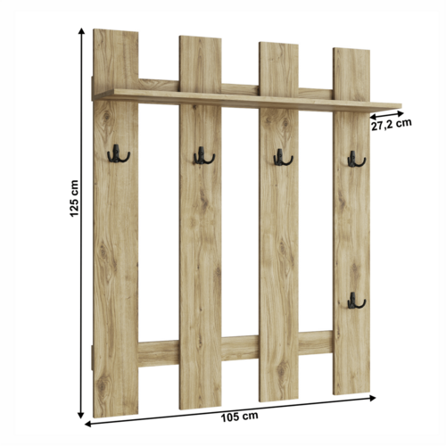 Wandgarderobe DORSI 105, Eiche Navarra