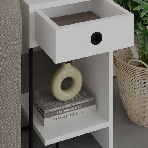 Nachttisch Sirius Right White