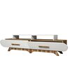Televízny stolík Flora White and Walnut